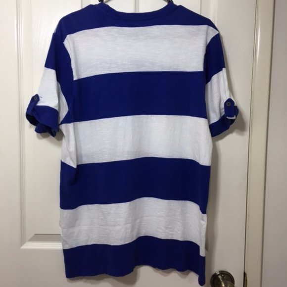 NWOT - English Laundry, Men, Crewneck T-shirt, Short Sleeve, White/Blue, size L - Picture 5 of 11